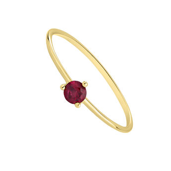 9 ct gold ruby solitaire ring, J05047-02-RU,hi-res