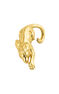 Boucles d'oreilles lion argent plaqué or , J04239-02-H