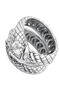 Silver topaz snake ring , J04950-01-WT-WS