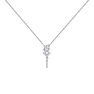 9kt white gold diamond teardrop necklace, J04962-01