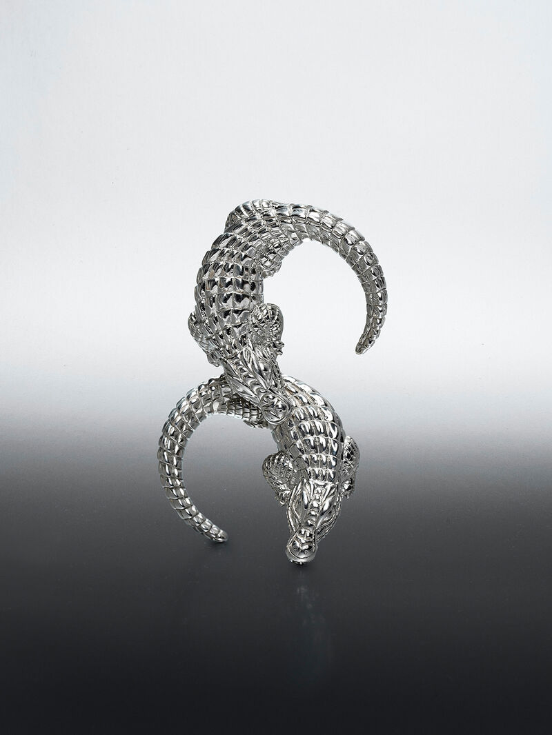 925 silver earrings shaped like crocodile image number 8