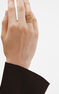 Anillo grande mimbre plata recubierta oro , J04411-02