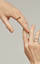 Convex ring in 18kt yellow gold-plated silver, J05220-02