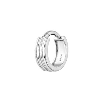 Piercing anneau large en relief en or blanc 9 K, J05170-01-H,hi-res