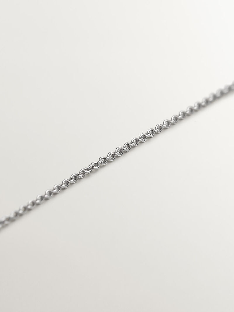18k white gold pendant with tachuela and diamond image number 4