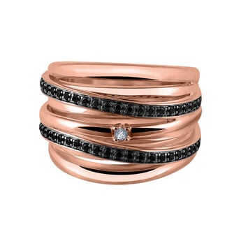 Maxi rose gold plated ring topaz spinels , J03352-03-BSN-WT,hi-res