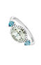 Silver quartz white topaz ring , J04679-01-GQ-SB