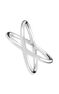 Silver cross thread ring , J01258-01