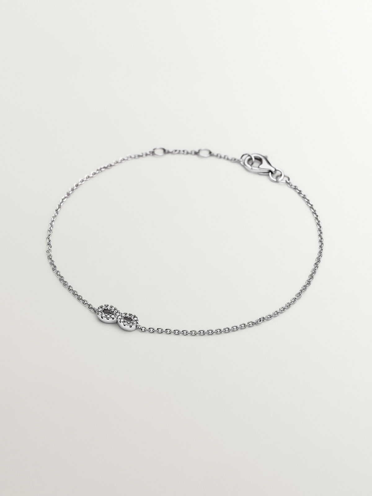 18k white hotsell gold bracelet womens