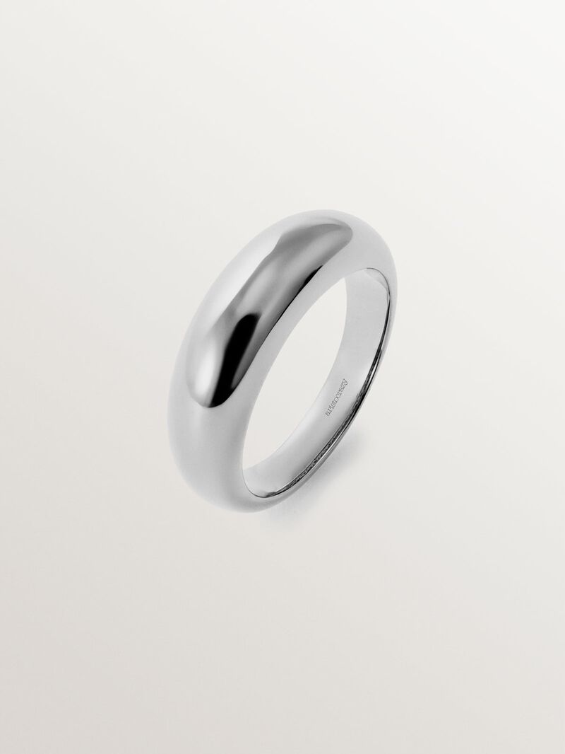 925 silver domed ring image number 0