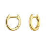 Small gold-plated silver hoop earrings , J04648-02