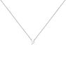 White gold Initial P necklace , J04382-01-P