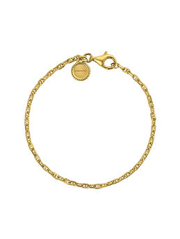 Anchor chain bracelet in 18k yellow gold-plated silver , J05418-02,hi-res