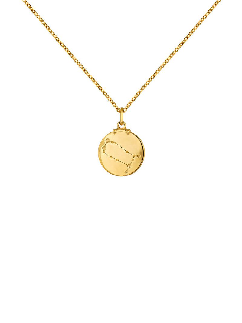 Gemini Charm made of 925 silver, bathed in 18K yellow gold image number 7