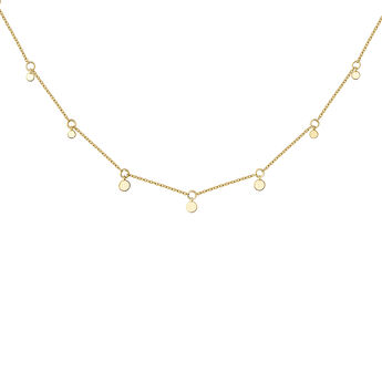 Gold sphere motifs necklace , J04543-02, mainproduct