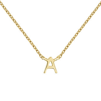 Collier initiale A or , J04382-02-A, mainproduct
