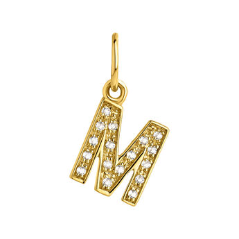 Charm with the letter M, J05046-02-WT-M,hi-res