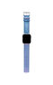 Iridescent blue leather Apple Watch band, IWSTRAP-PUIR