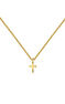18 kt yellow gold-plated silver cross pendant, J04862-02