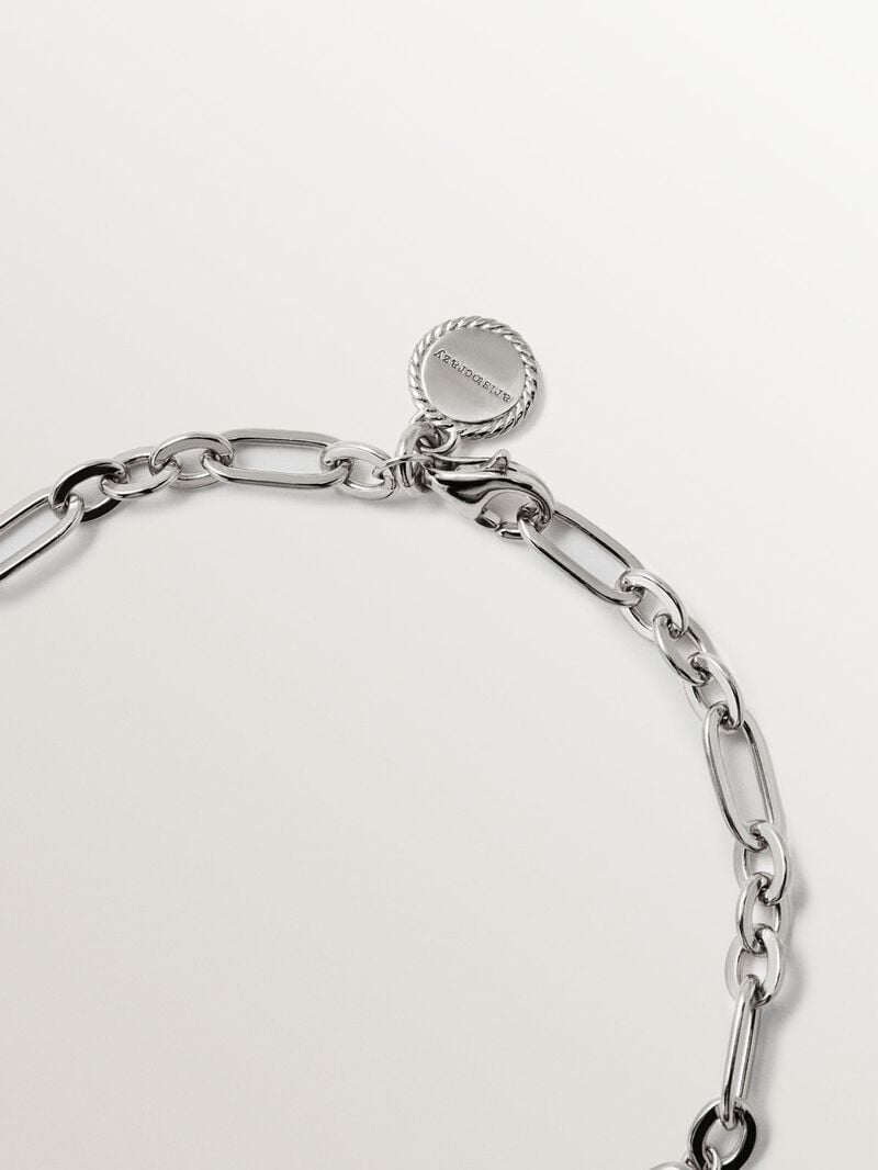 925 silver bracelet with sky blue topazes image number 4