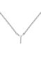 Collier iniciale I or blanc , J04382-01-I