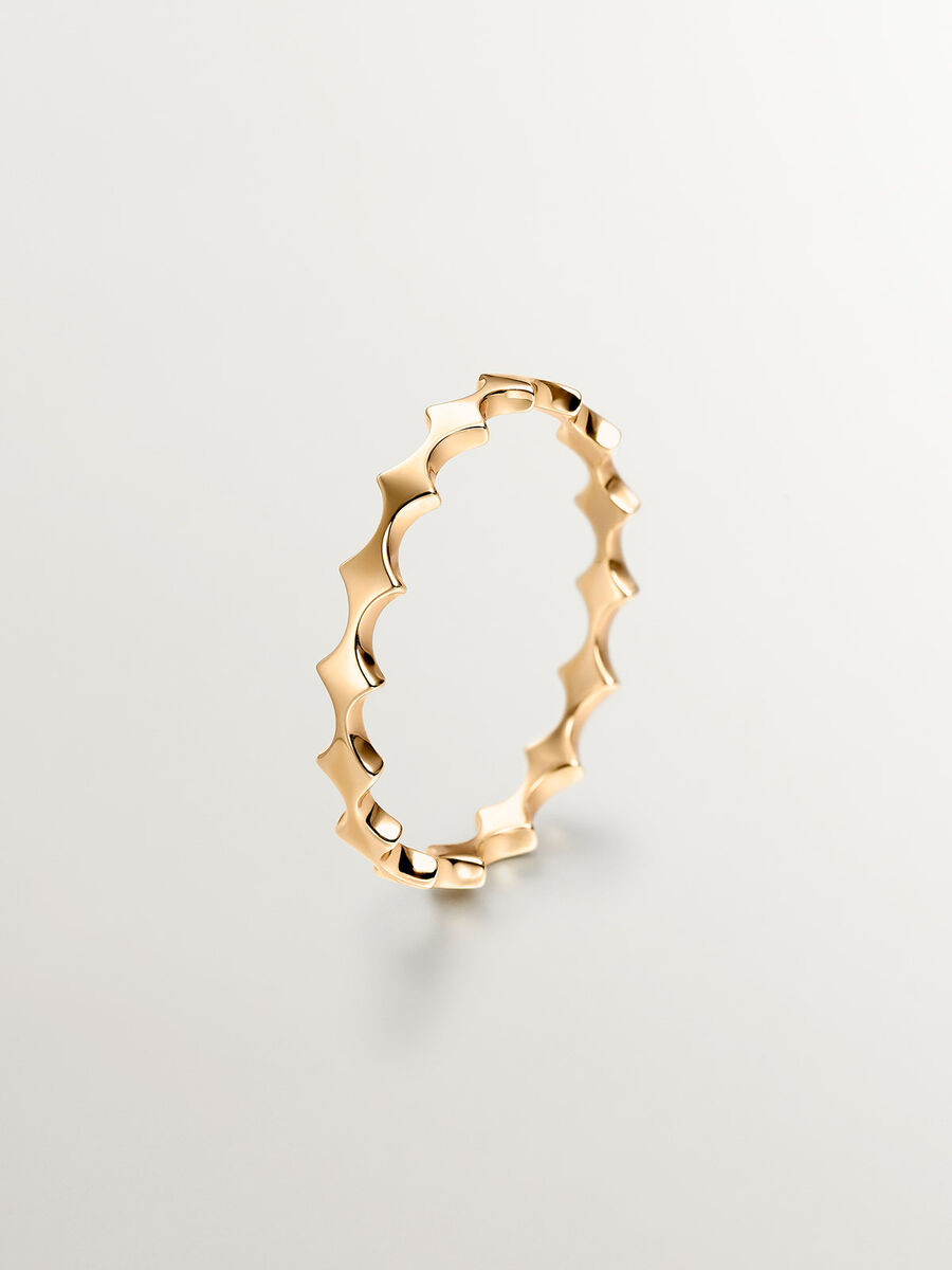 Gold ring with rhombuses , J03858-02, hi-res