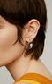 Single spike earring in 9k white gold , J03877-01-H