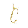 Large gold-plated silver C initial charm , J04642-02-C
