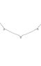 White gold triangles necklace 0.0675 ct , J03922-01