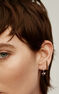 Single climber earring for the left ear in 18k yellow and white gold with diamonds , J05308-09-H-L-I2