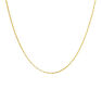 Gold-plated silver square link chain , J04615-02