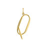 Large gold-plated silver Q initial charm  , J04642-02-Q