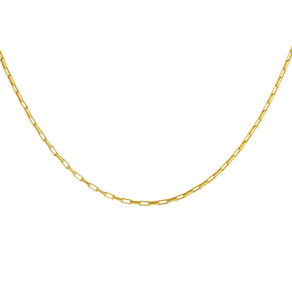 Gold-plated silver square link chain  , J04615-02, mainproduct