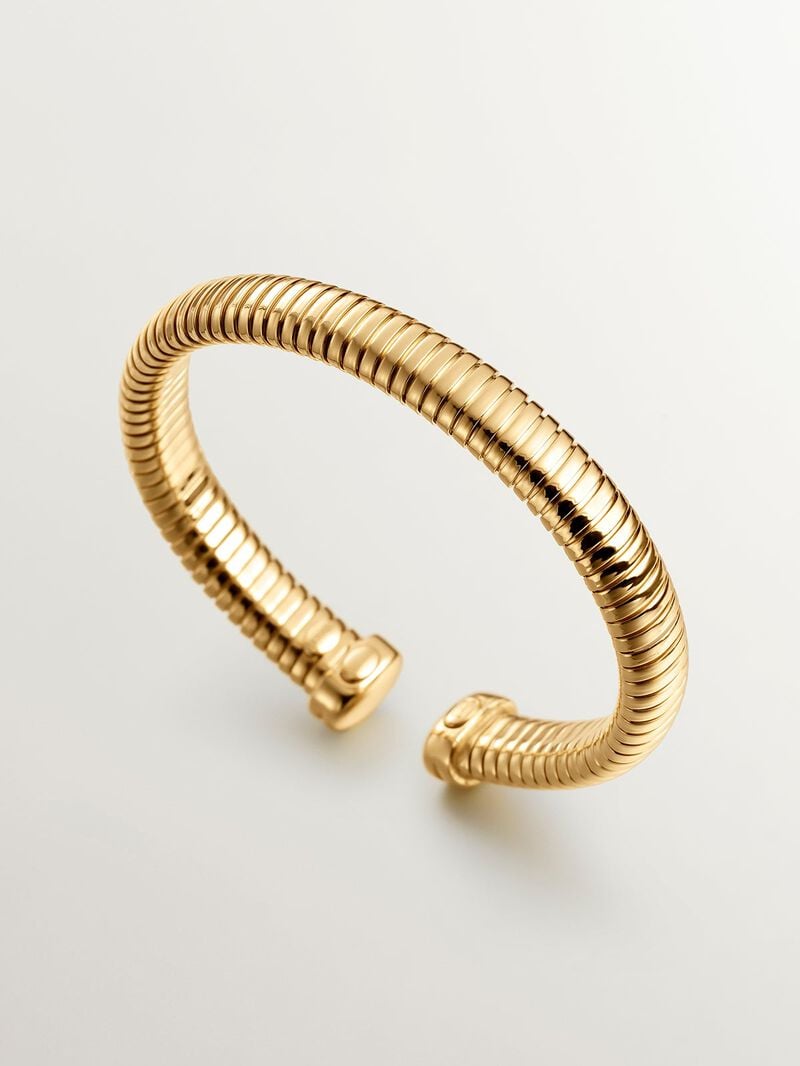 18K yellow gold plated 925 silver tumbagas bracelet image number 4