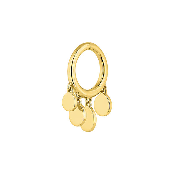 Small gold spheres hoop piercing , J04376-02-H, mainproduct