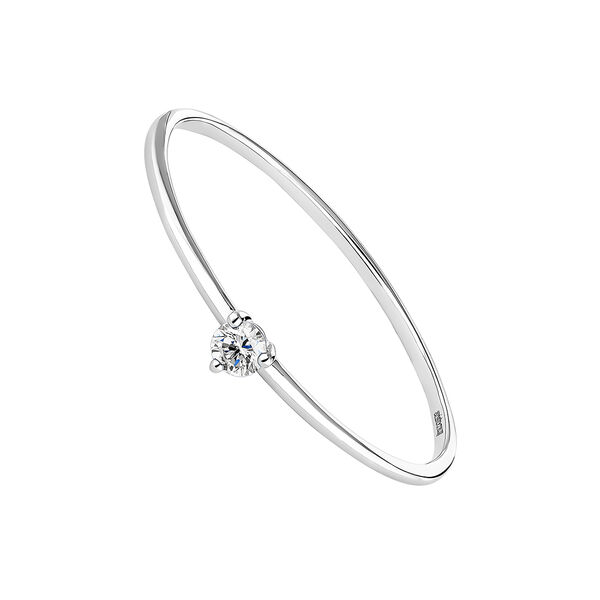 White gold diamond solitaire ring, J04437-01,hi-res
