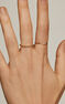 Anillo tresillo diamantes 0,027 cts oro blanco 9 kt , J04953-01