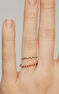 Anillo orla rubí oro 9kt, J05049-03-RU