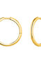 Mix & match gold-plated silver hoop earrings  , J04643-02