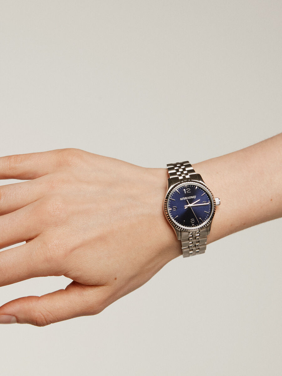 Reloj St. Barth armis esfera azul , W30A-STSTDB-AXST, hi-res