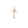 Rose gold-plated silver T initial charm , J03932-03-T