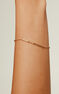 Pulsera bambú plata recubierta oro , J03043-02