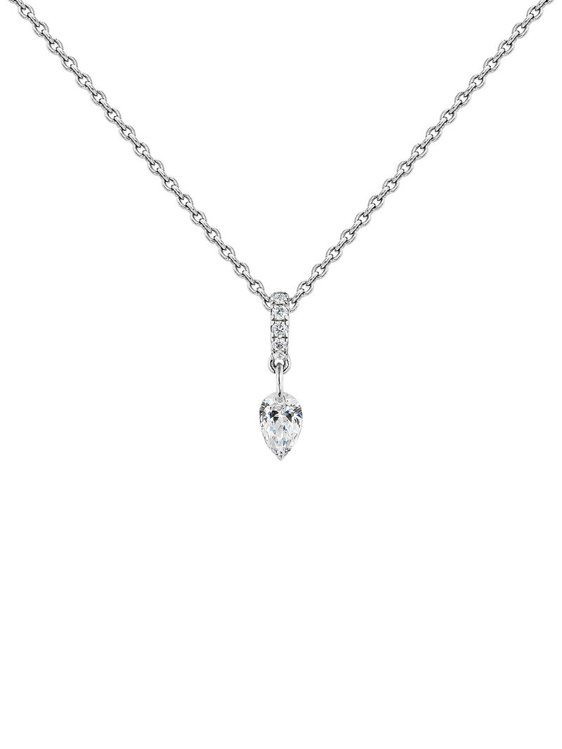 18K White Gold Pendant with Diamonds image number 1