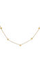 Gold necklace with stars , J03867-02