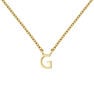 Gold Initial G necklace , J04382-02-G