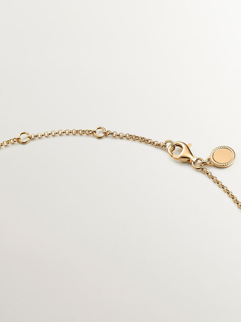 925 silver pendant bathed in 18K yellow gold with star image number 6