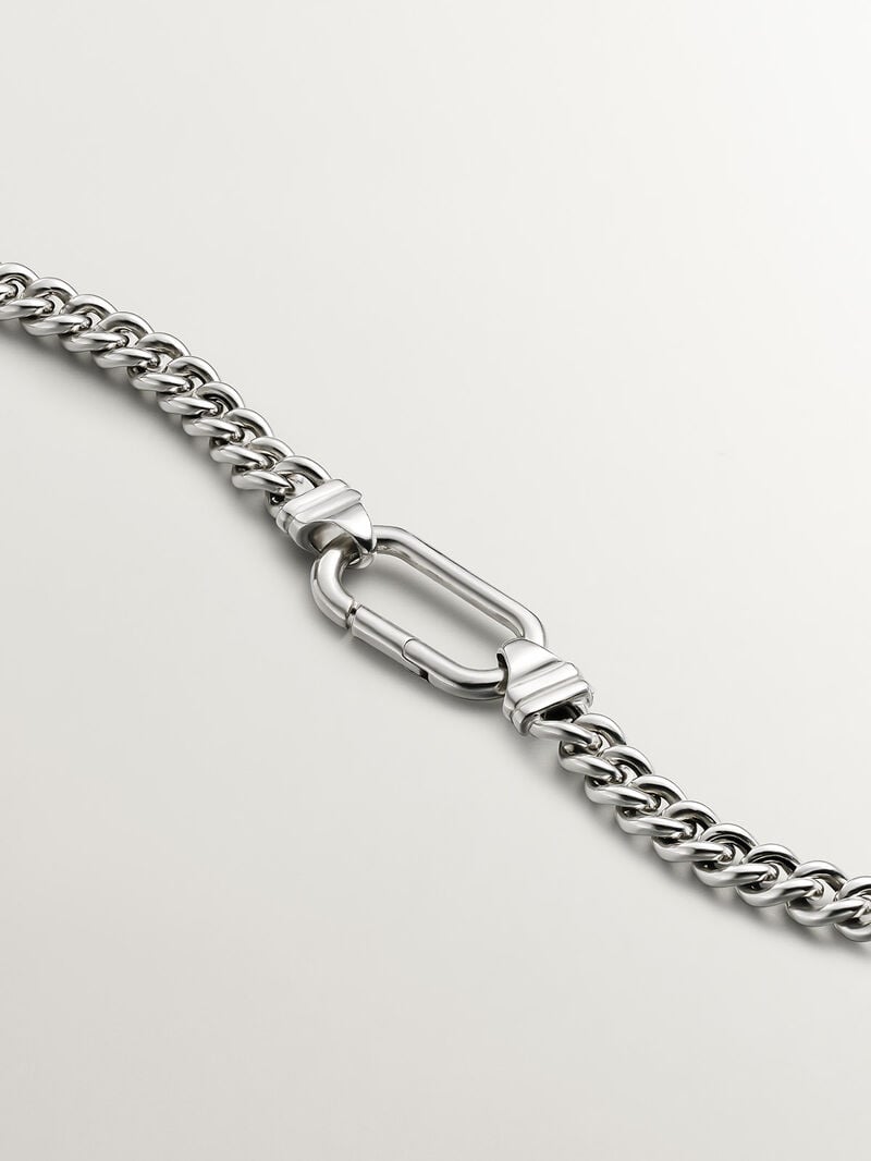 925 Silver Barbed Link Chain image number 6