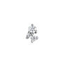 Boucle d'oreille triplet diamant 0,033 cts or blanc 9 ct , J04956-01-H