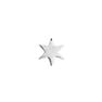 Boucle d'oreille piercing étoile or blanc, J03834-01-H