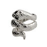Silver open snake ring, J00305-01